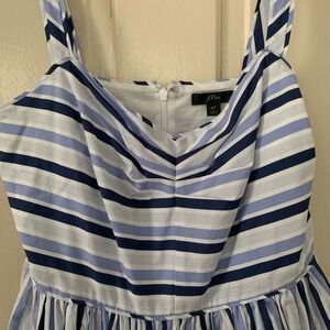 Striped Blue and White Dress